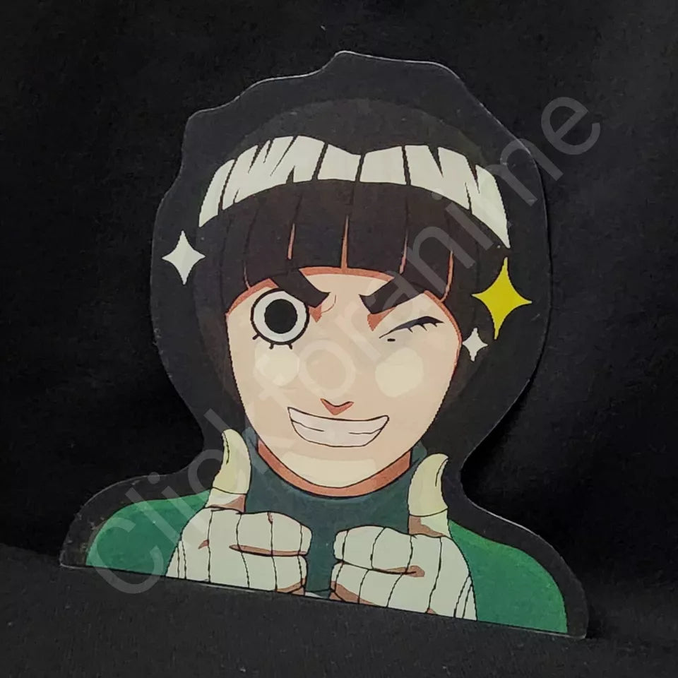 Naruto Shippuden: Rock Lee 3D Moving Sticker Lenticular Car Laptop Decal