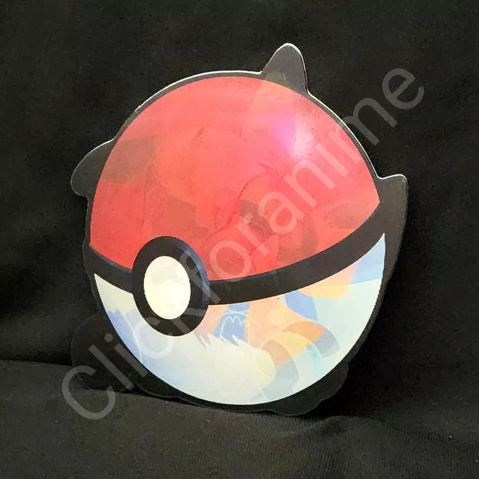 Pokemon: Pikachu in pokeBall 3D Moving Car Sticker Lenticular Decal Cute