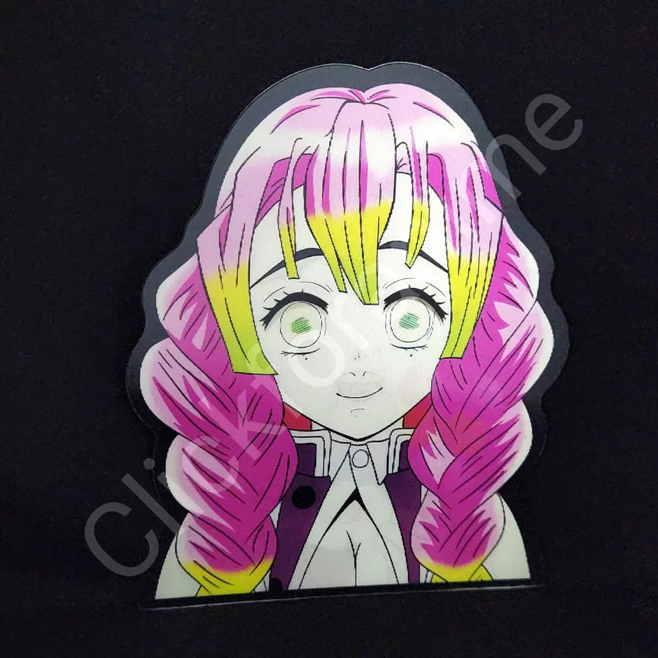 Demon Slayer: Mitsuri Kanroji 3D Motion Moving Sticker Lenticular Anime Decal