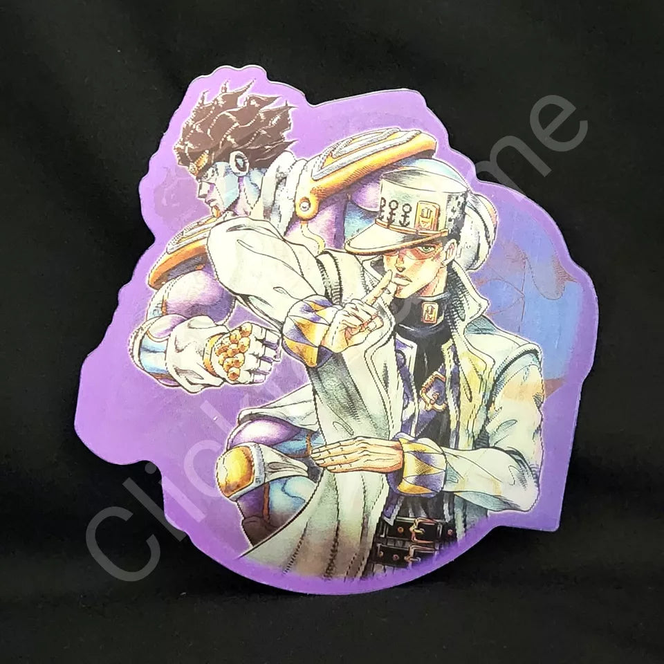 JoJo's Bizarre Adventure: Jotaro Kujo 3D Motion Sticker Anime Lenticular Decal