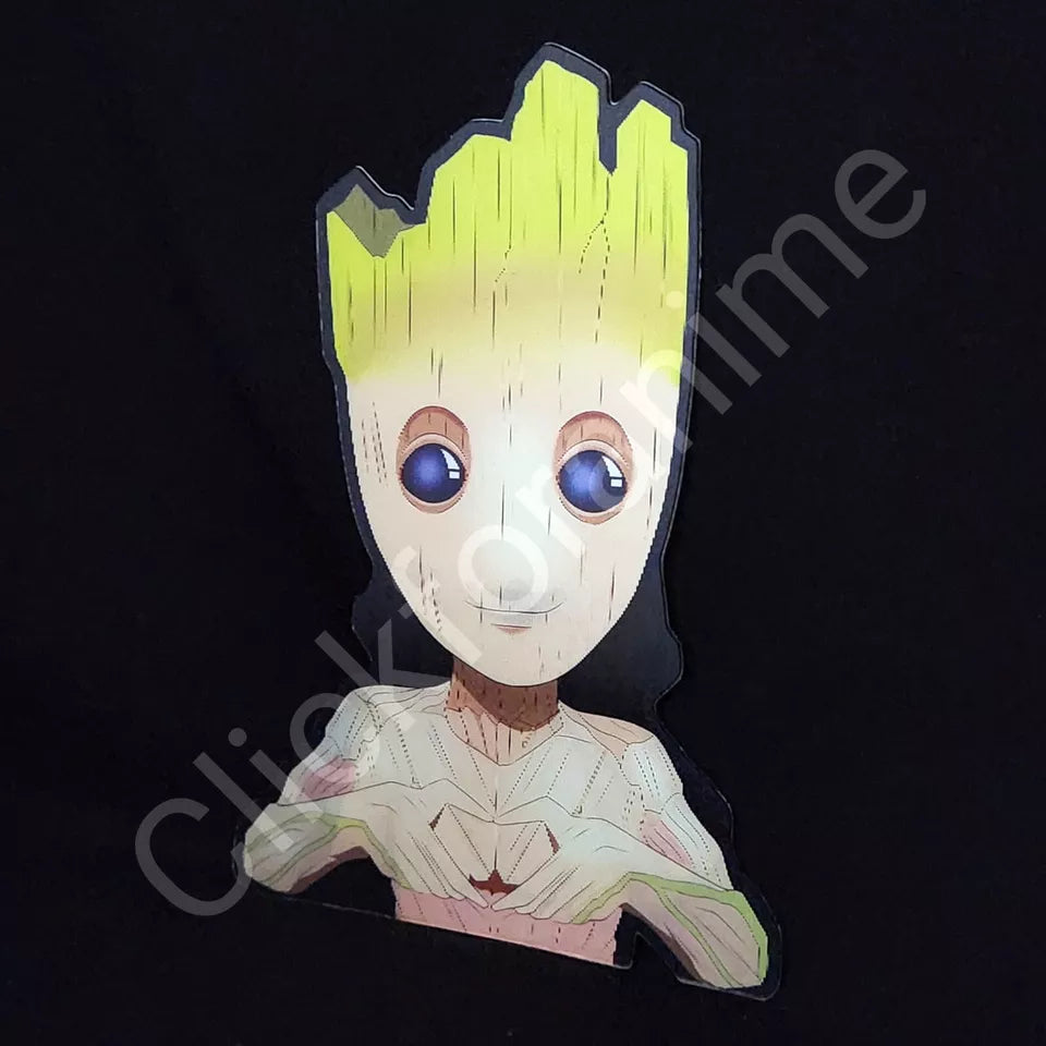 Groot 3D Moving Laptop Sticker Lenticular car Decal Guardians Galaxy