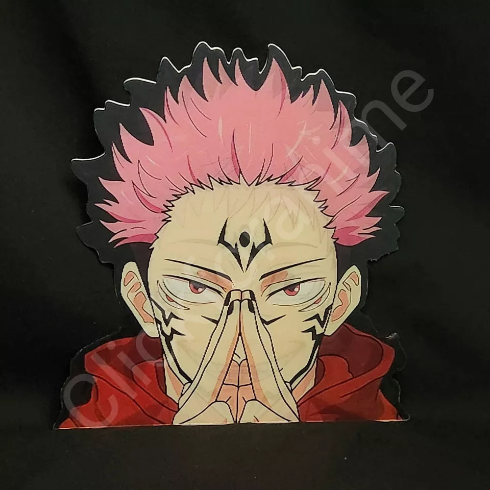 Jujutsu Kaisen: Yuji Itadori Sukuna 3D Moving Sticker Anime Lenticular Decal JJK