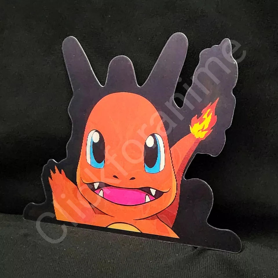 Pokemon: Charmander, Charmeleon, Charizard 3D Moving Sticker Lenticular Decal