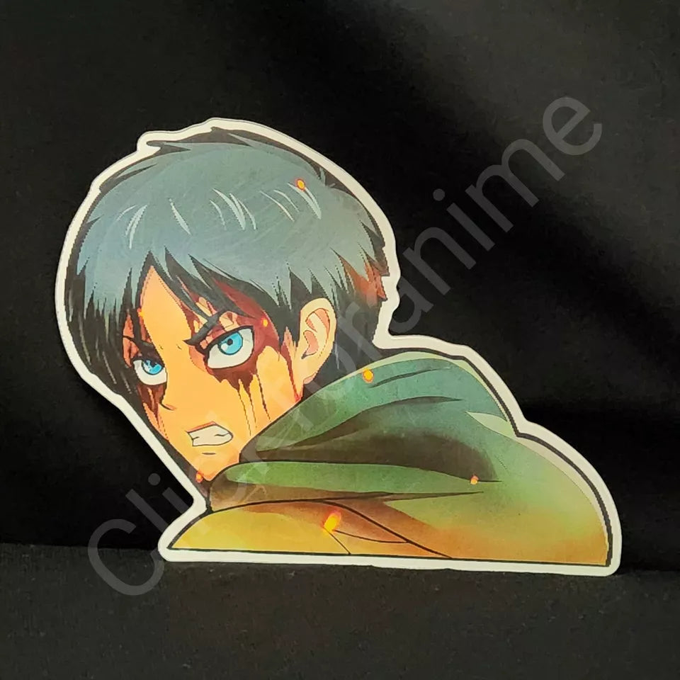 Attack on Titan: Eren Yeager 3D Moving Sticker Anime Manga Lenticular decal