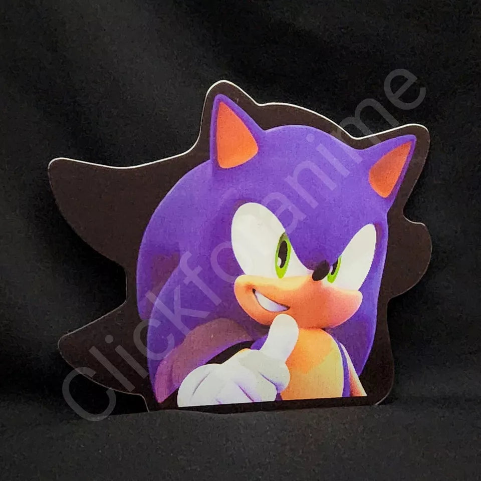 Shadow + Sonic Hedgehog 3D Moving Sticker Lenticular Decal Transform Car Laptop