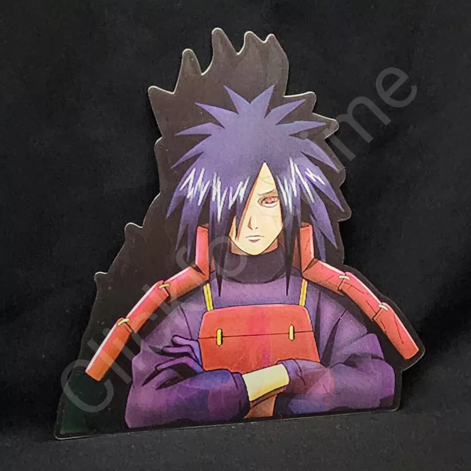 Naruto Shippuden: Madara Uchiha 3D Moving Sticker, Anime Lenticular Car Decal