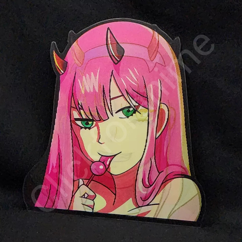 DARLING in the FRANXX: Zero Two 3D Moving Sticker Anime Manga Lenticular Decal