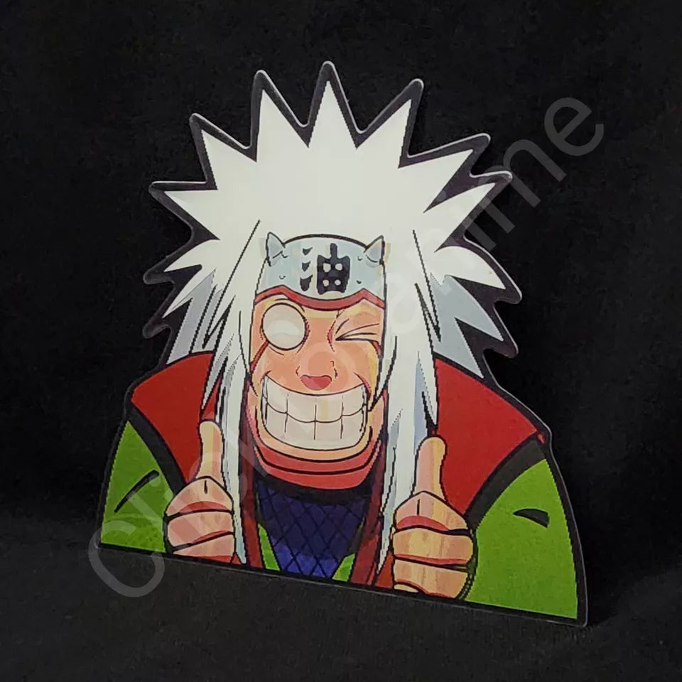 Naruto Shippuden: Jiraiya Sensai 3D Moving Sticker, Anime Lenticular Car Decal